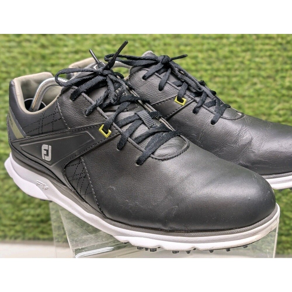 FootJoy Pro SL Golf Shoe Sneaker 53813 Waterproof Black / Lima Leather Size 11.5